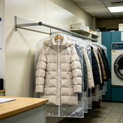 Custom Down Jacket Dry Cleaning Pickup & Delivery